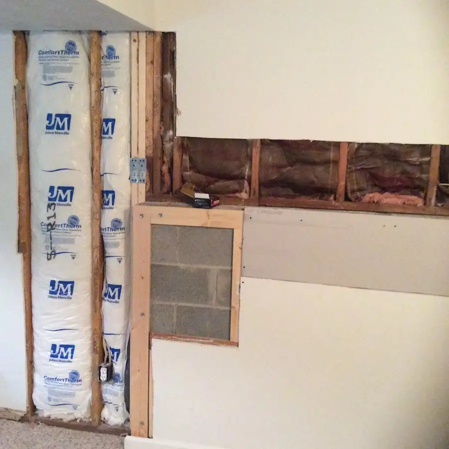 Wall insulation replacement during Odor Removal & Deodorization in Barre